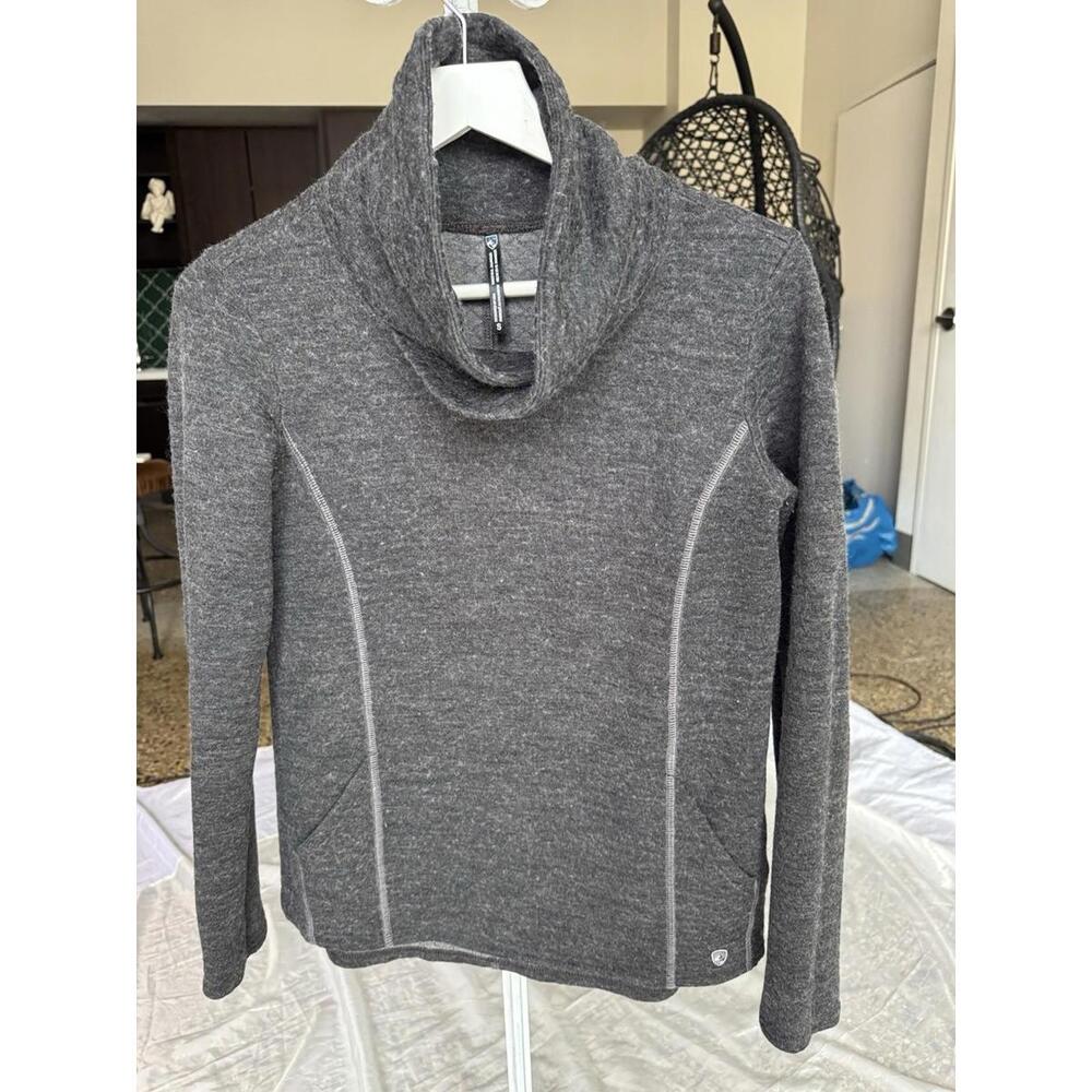 KUHL Athena Pullover Sweatshirt Charcoal Grey Women's Size S